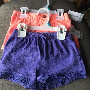NWT Carter’s 24 month set of 2 shorts.